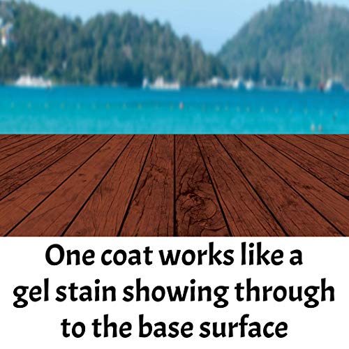 Retique It Wood'n Stain - Gel Stain with Liquid Wood (32 oz (Quart), 93 Red Mahogany) - color: 93 Red Mahogany, size: 32 oz (Quart)