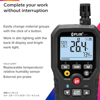 FLIR MR77 Pinless Moisture Meter - style: MR77