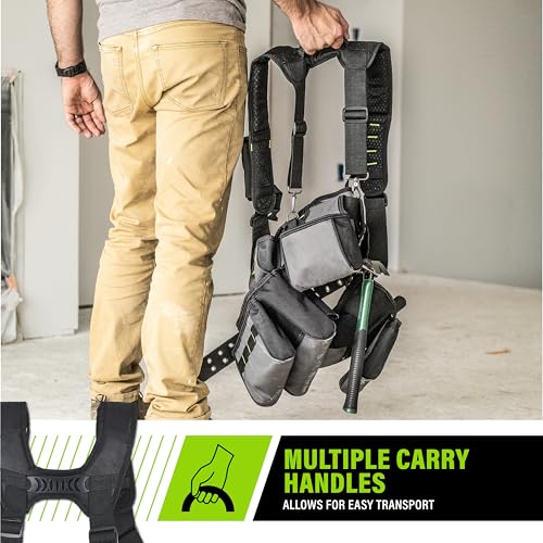AWP Tool Belt Tool Rig, Durable Premium Utility Belt Organizer for Men & Women, Utility Work, Electrician, Mechanic - style: TrapJaw Pro Tool Rig