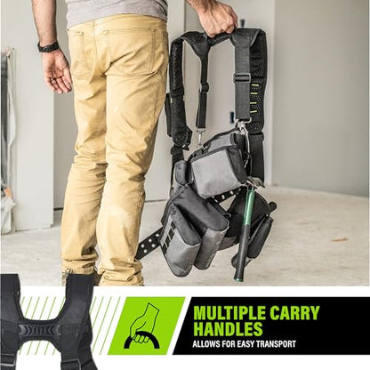 AWP Tool Belt Tool Rig, Durable Premium Utility Belt Organizer for Men & Women, Utility Work, Electrician, Mechanic - style: TrapJaw Pro Tool Rig