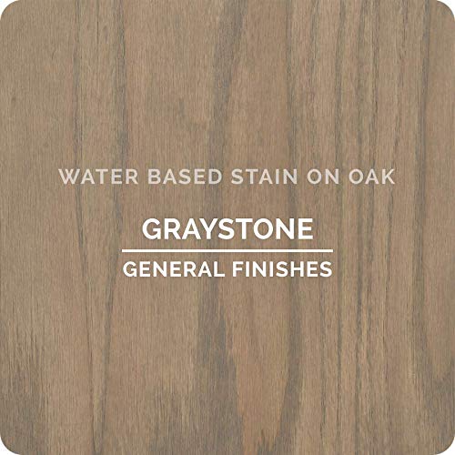 General Finishes Water Based Wood Stain, 1 Quart, Graystone - color: Graystone, size: 1 Quart
