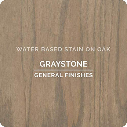 General Finishes Water Based Wood Stain, 1 Quart, Graystone - color: Graystone, size: 1 Quart