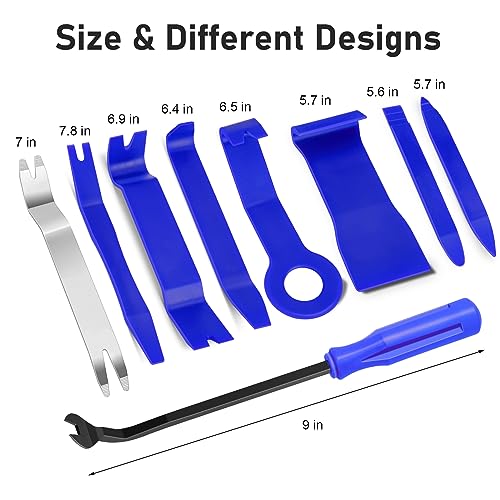 GLK Car Door Clip Panel Trim Removal Tool Kits Pry Tool - color: blue