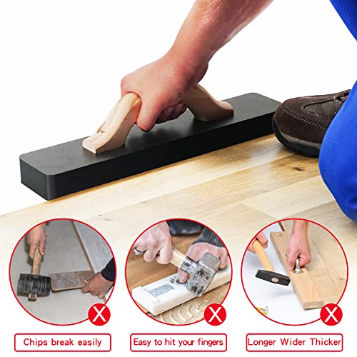 NAACOO Heavy Tapping Block+Pull Bar,No Mallet Tap Floor 1-2 Times - style: Heavy Tapping Block+Pull Bar