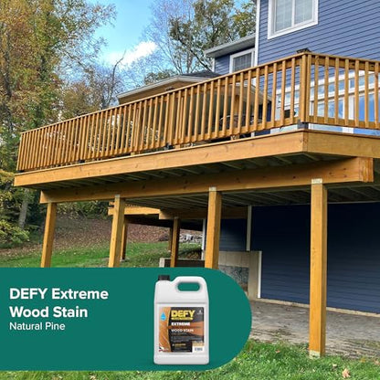 Defy Extreme Wood Stain Natural Pine 1-gallon - color: Natural Pine, size: 1 Gallon