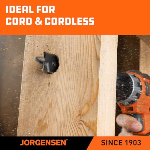 Jorgensen 1" x 6" Spade Drill Bit, 1/4" Hex Shank - size: 1 in