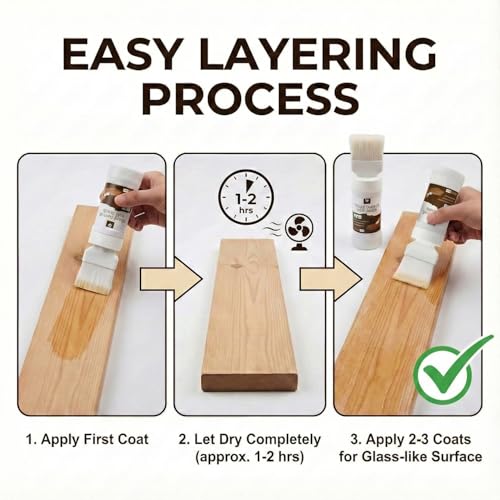 Polyurethane Clear Wood Varnish 6.35 Oz Water Based Sealer for Wood