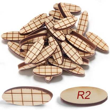 Teenyyou 50 Pcs Compatible with R2 Mini Joiner Biscuits for Mini Joiner - size: Compatible with R2