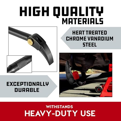 Powerbuilt 3 Piece Indexing Pry Bar Set, 10, 12, 15 Inch, Automotive, Construction, Woodworking - 643055ECE