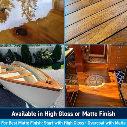 TotalBoat Lust Marine Spar Varnish for Boats & Wood - Matte Pint - color: Matte, size: Pint