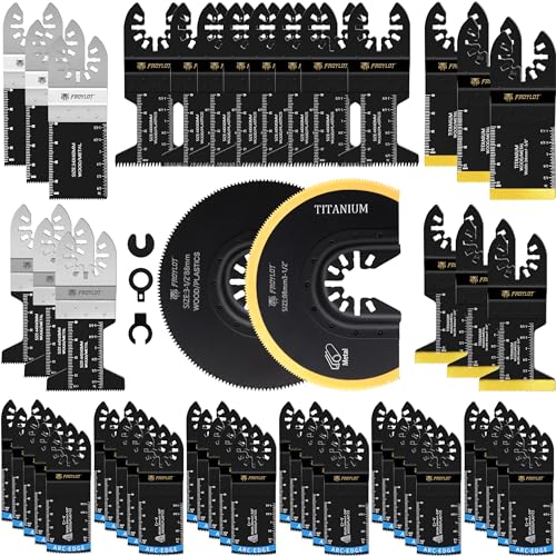 52PCS Oscillating Tool Blades, Universal Multi Tool Blade Kit - size: 50pcs kits