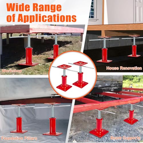 2 Pack House Floor Jacks, 7"-11" Height Range, 11023 LBS Max Load - size: 7" - 11" (2 Pack)