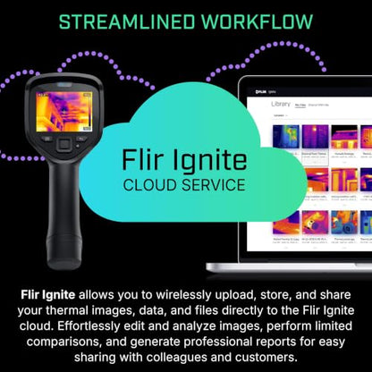 FLIR E6 Pro - Commercial Thermal Imaging Camera with Wi-Fi, High Resolution Infrared Camera with FLIR Ignite Cloud - color: E6 Pro WiFi