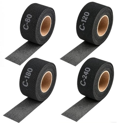 4 Pack Emery Cloth Roll 80 120 180 240 Grits for Copper Pipe - size: Mix Grit-4 Roll