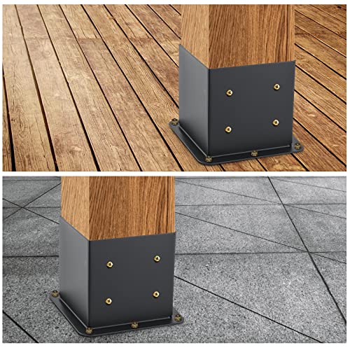 8 Pcs 6"x 6" Post Base Fit (Inner Size 5.6x5.6) Post - size: 8 Pcs, style: 6“x 6"