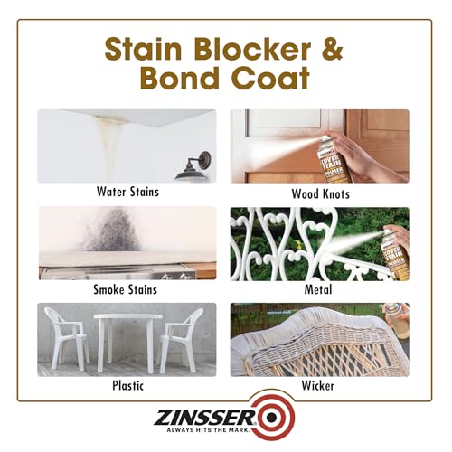 Zinsser Cover-Stain Oil-Base Primer-Sealer Spray, White