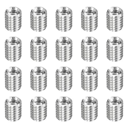 HARFINGTON 20pcs Thread Repair Inserts M5 x 0.8 Male to M3 x 0.5 Female Thread 6mm Long Stainless Steel Reducing Nuts Metric Self Tapping Sleeves Threaded Reducer Industrial Fasteners - size: M5 x 0.8 Male to M3 x 0.5 Female x 6mm