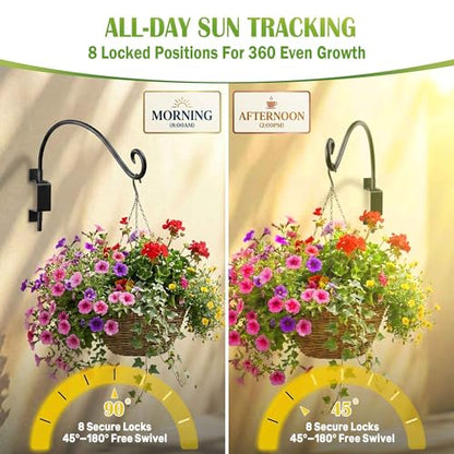 AJART Swivel Plant Hangers Outdoor: 16"/2Pcs Heavy Duty Wall Mount Bracket - color: A-2PCS, size: 16 Inch