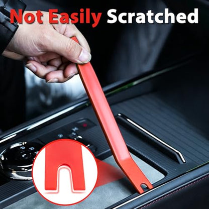 Doaho 8Pcs Auto Trim Disassembly Tool Set with Storage Bag - Red - color: Red -8Pcs Trim Removal Tool Kit