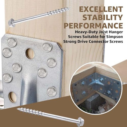 Joist Hanger Screws#9 x 2-1/2"Compatible with Simpson Strong-Tie 100PCS