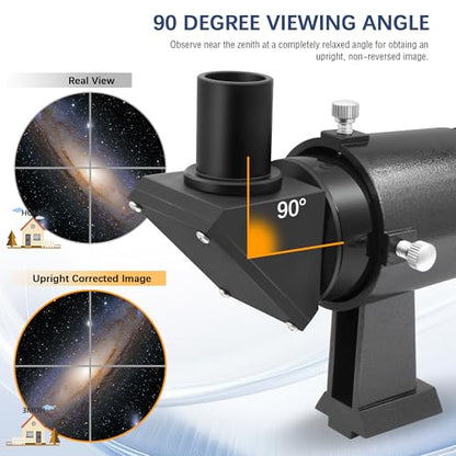 Alstar Finder Scope, Right-Angle Upright Image Telescope Finderscope 9x50