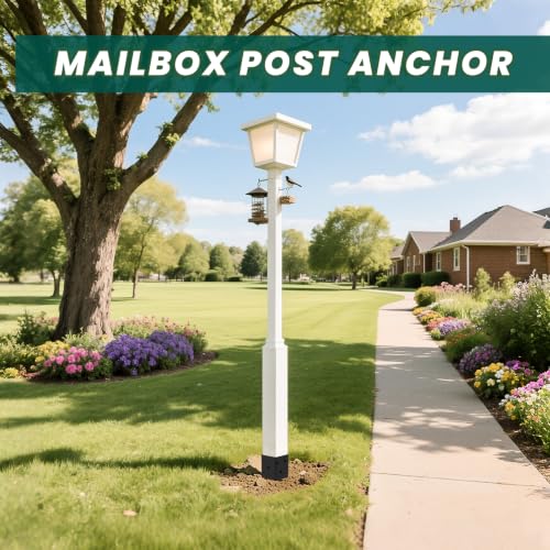 2 Pcs 4"x4" Fence Post Anchor Ground Spike 24"(Actual: 3.6"x3.6") - size: 24 Inch