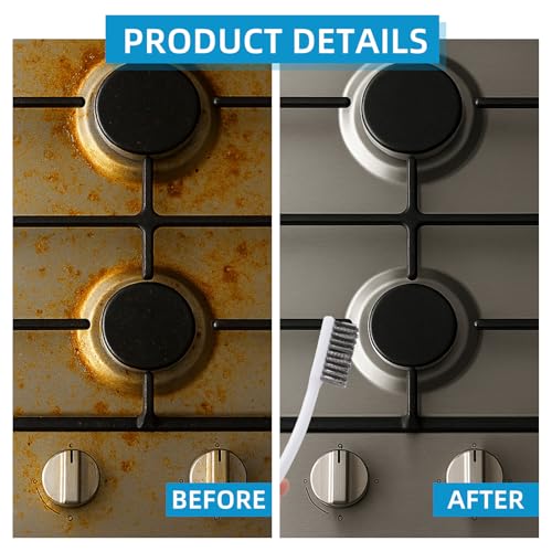 5pcs Wire Brushes Set for Cleaning, 7.09in Long Stainless Steel Wire Brushes Reinforced Bristle Mini Handle Brush Tools for Kitchen Industrial Welding Slag Walnut Carving Gaps Rust Removal