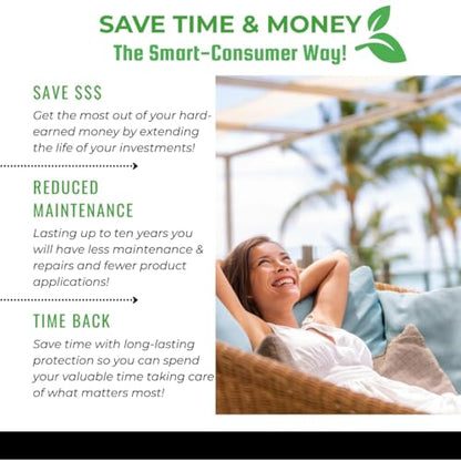 Seal It Green Xtreme BAMBOO Sealer| Plant-Based Wood Sealer | Deep Protection for Decks, Fences, Furniture & Outdoor Structures | Waterproof Exterior Treatment | 1 Gallon, Cedar - color: Cedar