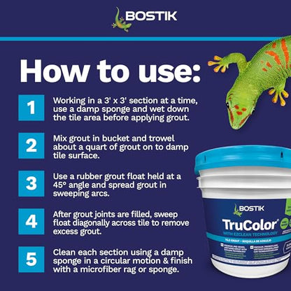 BOSTIK EZ Clean TRU Color 9lb Pre-Mixed Tile Grout – Flash Walnut H141 - color: Flash Walnut