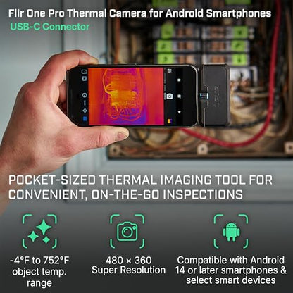 Flir One Pro Thermal Imaging Camera for Android USB-C, 480x360 - style: Pro - Android USB-C
