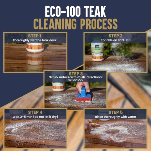 Teakdecking Systems (TDS ECO-100 Teak Cleaner Powder - 2lb - size: 32 Ounce (Pack of 1)