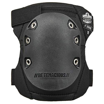 Ergodyne - 18336 ProFlex 335HL Slip Resistant Rubber Cap Knee Pads, Hook & Loop Closure Black Cap - style: Hook & Loop Closure