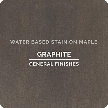 General Finishes Water Based Wood Stain, 1 Quart, Graphite - color: Graphite, size: 1 Quart