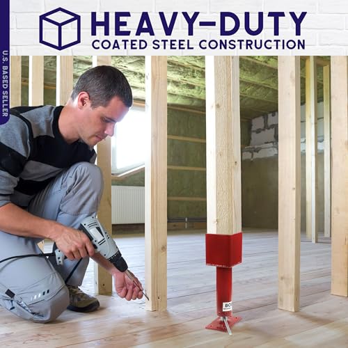 BISupply Screw Jack Post 1 Pack - Temporary House Jacks for Leveling 4x4 Crawlspace Basement Shore Beams - size: 1 Pack