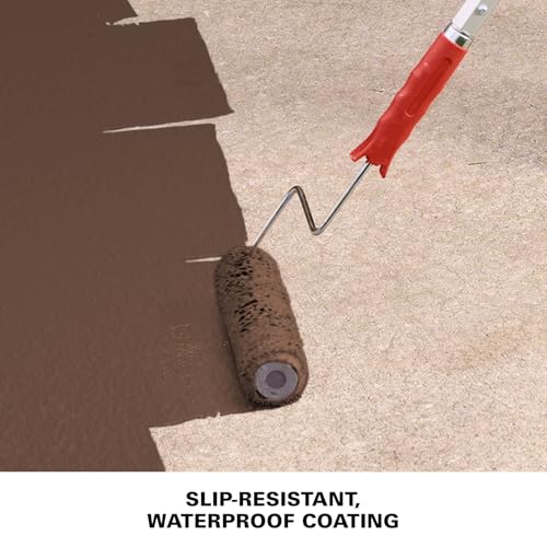 KILZ Over Armor Smooth Solid Coating Resurfacer, Red Fox, 1 Gallon - color: Red Fox, style: Smooth