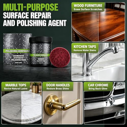 2027 New Polishing Compound,All-in-One Surface Restoration Polish with Pad