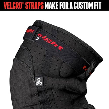 Triple Eight ExoSkin Knee Pads – Lightweight, Abrasion-Resistant Knee Protection for Mountain Biking, BMX, and Skateboarding - size: Large