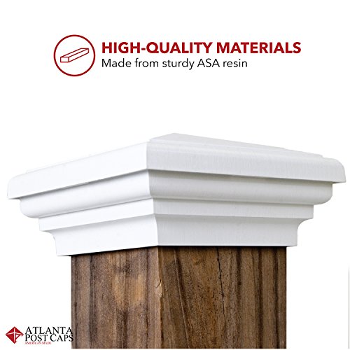 4x4 White Pyramid Post Cap Fits Standard 4x4 Pressure Treated Post (3.5" x3.5") Most Common New England Style Top for Fences, Mailboxes & Decks, by Atlanta Post Caps. Also Available in 4"x4" Actual - color: White, size: 4x4 standard (3.5")