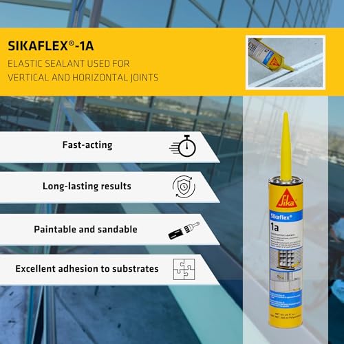 Sikaflex 1a Polyurethane Sealant Kit, Limestone, Pack of 576 (24 Cases) - color: Limestone, size: Pack of 576