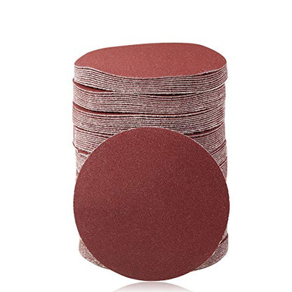 SPEEDWOX 100PCS 3" 180 Grit Sanding Discs, Hook and Loop No Hole Sandpaper - style: 180-Grit