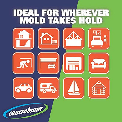 Concrobium Mold Control, 32 oz Spray – Eliminates & Prevents Mold – EPA-Registered, Bleach-Free, Odorless, VOC-Free - size: 32 Fl Oz (Pack of 1), style: Trigger Spray