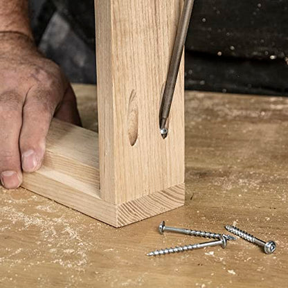 Trend Single Pocket Hole Jig with HSS Drill Bit & Depth Setting Collar, Square Drive Bit & Pocket Hole Screws Selection, PH/JIG/BS - style: Single