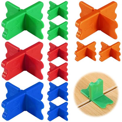 12 Pcs Deck Spacer Tool, 4 Thicknesses Deck Spacers -1/16",1/8",3/16",1/4" - color: B-12PCS-multicolour