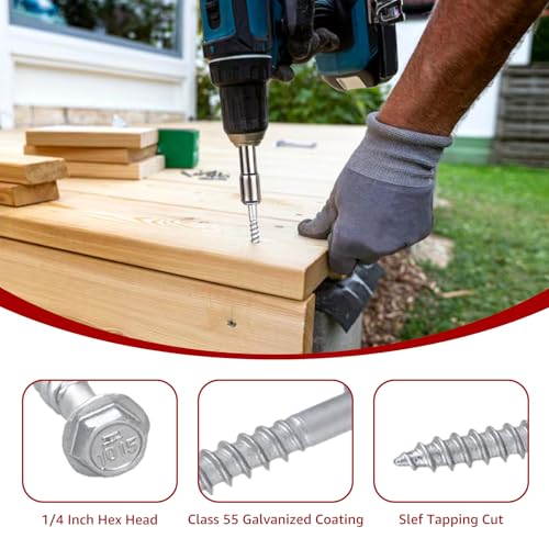 Connector Screws #10x1-1/2 Compatible with Simpson Strong-Tie Screw 100PCS