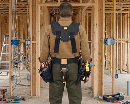Pro Ergonomic Tool Belt with Padded Suspenders