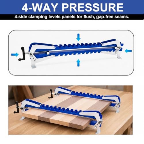 40 Inch Panel Clamp 4-Way Pressure Parallel Clamps (2 Pack Blue) - size: 2-40inch