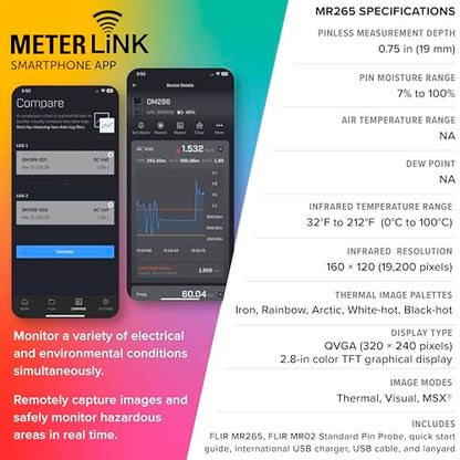 FLIR MR265 Moisture Meter and Thermal Imager with MSX - style: MR265