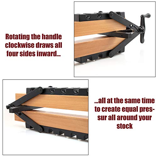 Peachtree Woodworking Supply 2 Pack of 4 Way Pressure Clamps - Clamping Panels From All Four Directions. For Woodworkers, Cabinet and Furniture Makers