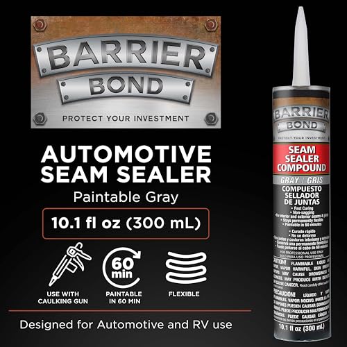 Barrier Bond Automotive Seam Sealer, 10.1oz Tube, Gray - color: Gray
