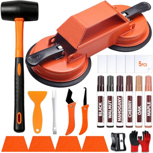 Floor Gap Fixer Tool Double Suction Cup Floor Repair Markers Kit 12PCS